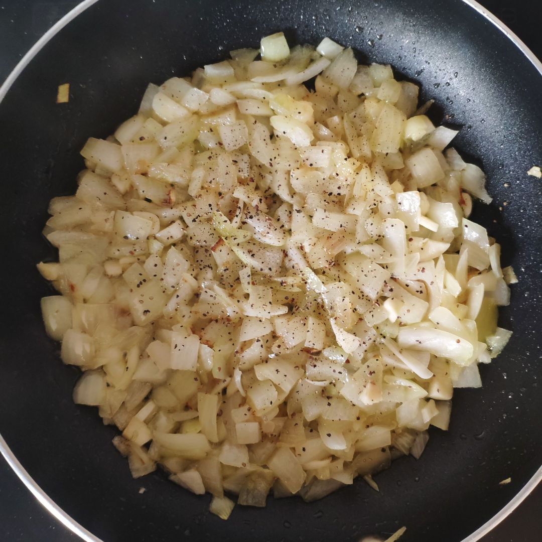 Garbanzos con huevo y salsa curry Paso 0