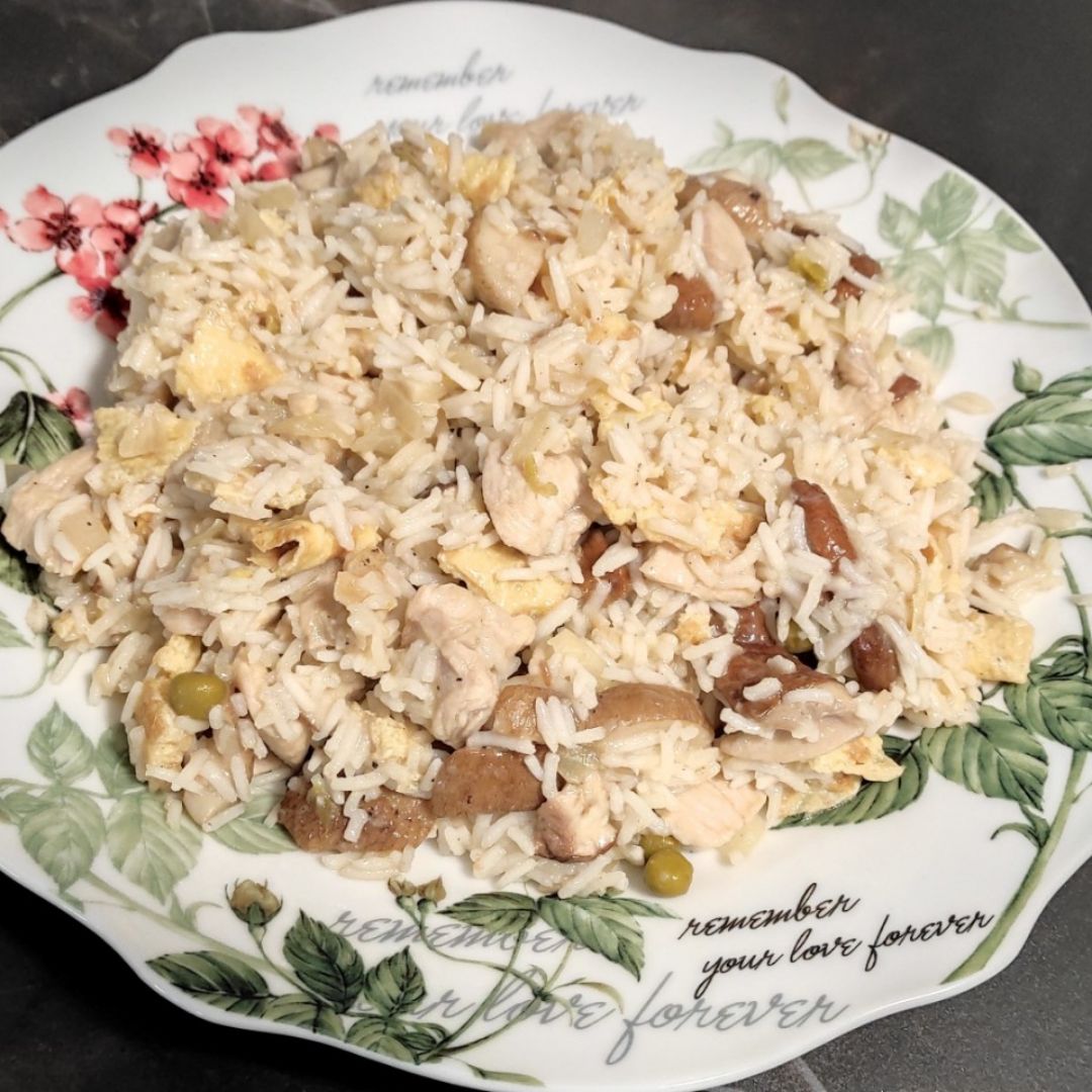 Arroz frito con Boletus Arroz frito con Boletus