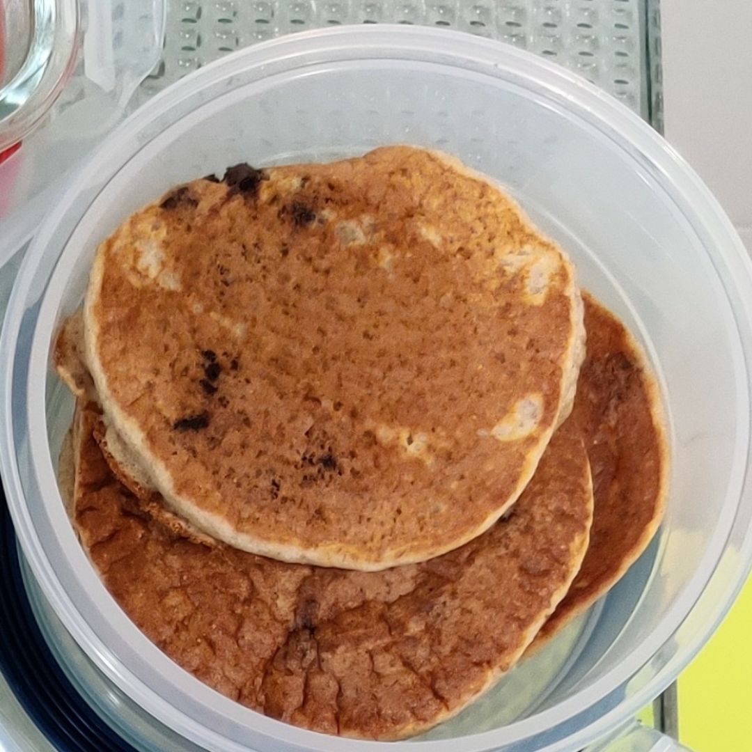 Tortitas de plátano y chocolate Tortitas de plátano y chocolate