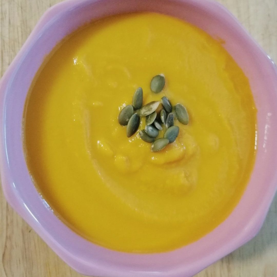 Crema de zanahoria con naranja