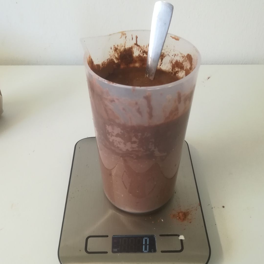 Tortitas de avena y cacao Paso 0