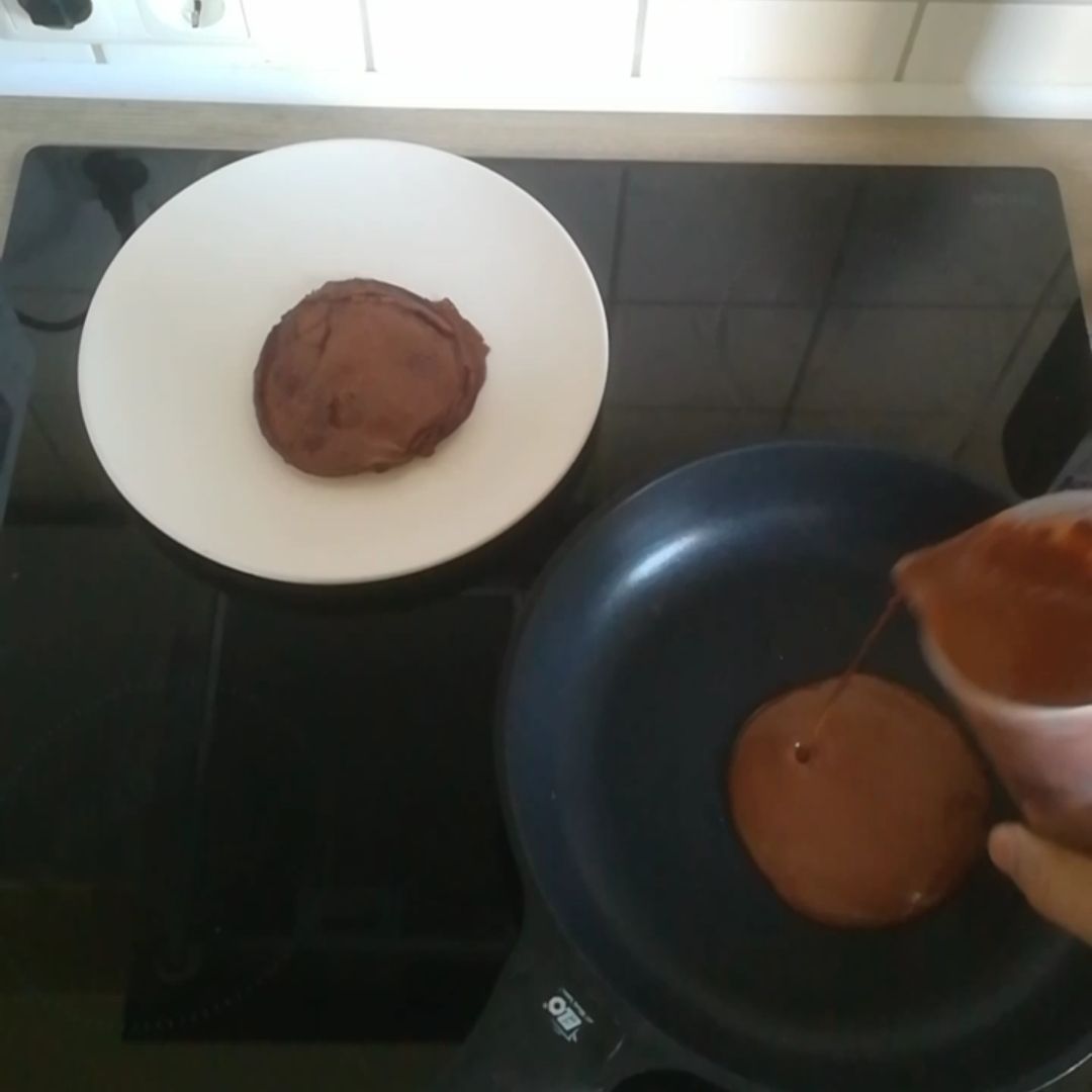 Tortitas de avena y cacao Paso 2
