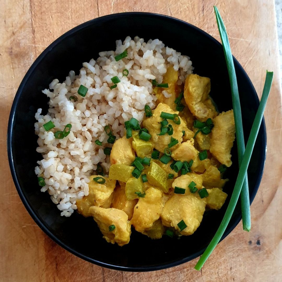 Curry de pollo con piña 🍍 