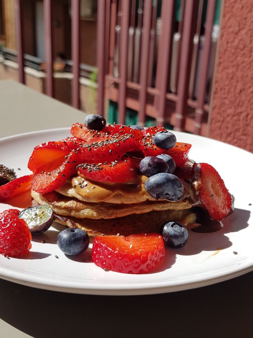 Pancakes avena y plátano Pancakes avena y plátano