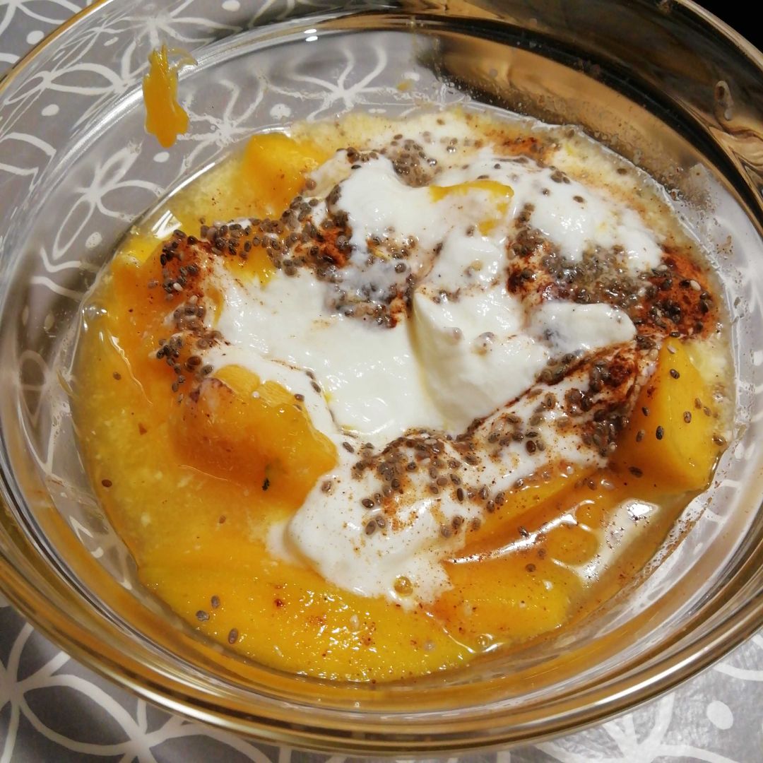 Mango con yogur Mango con yogur