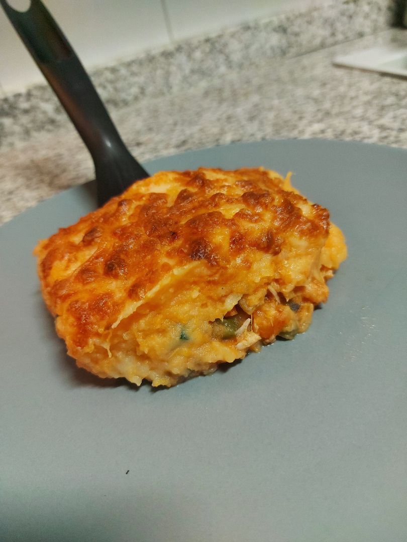 Pastel de atún, calabaza y patata Pastel de atún, calabaza y patata