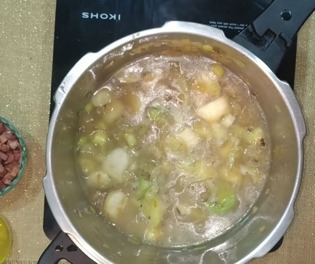 Vichyssoise de pera Paso 4 Vichyssoise de pera Paso 4