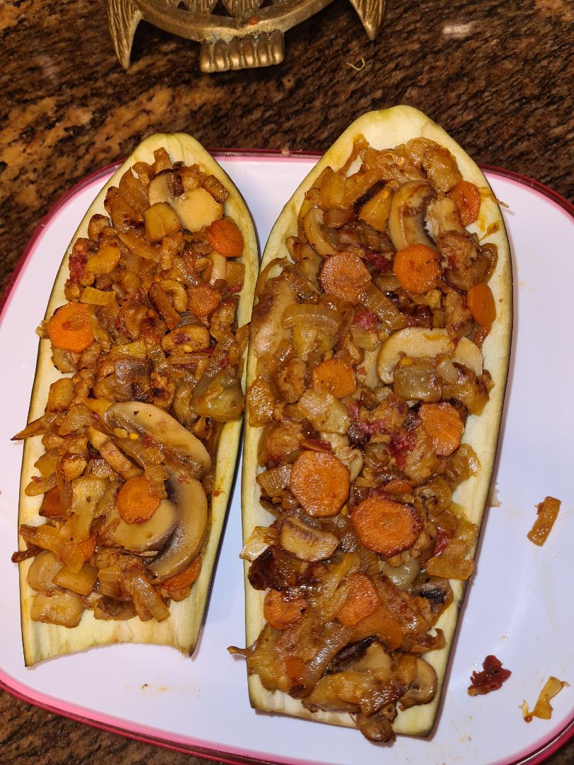 Berenjena rellena Berenjena rellena