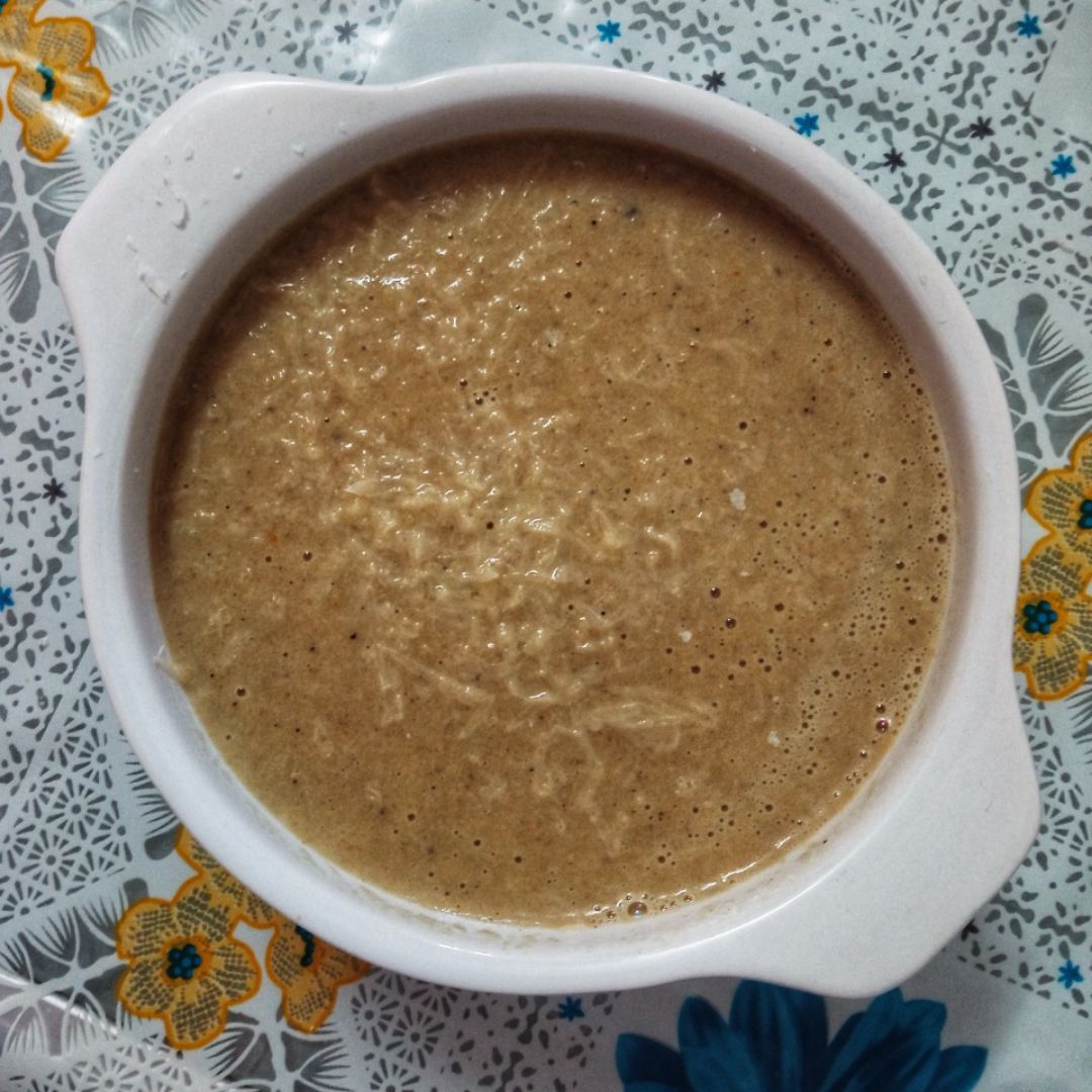 Crema de champiñones con parmesano