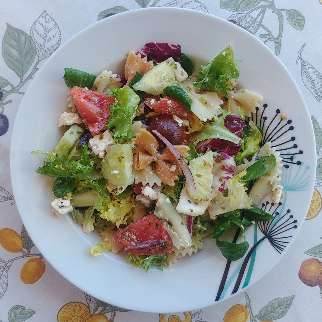 Ensalada de pasta griega Ensalada de pasta griega