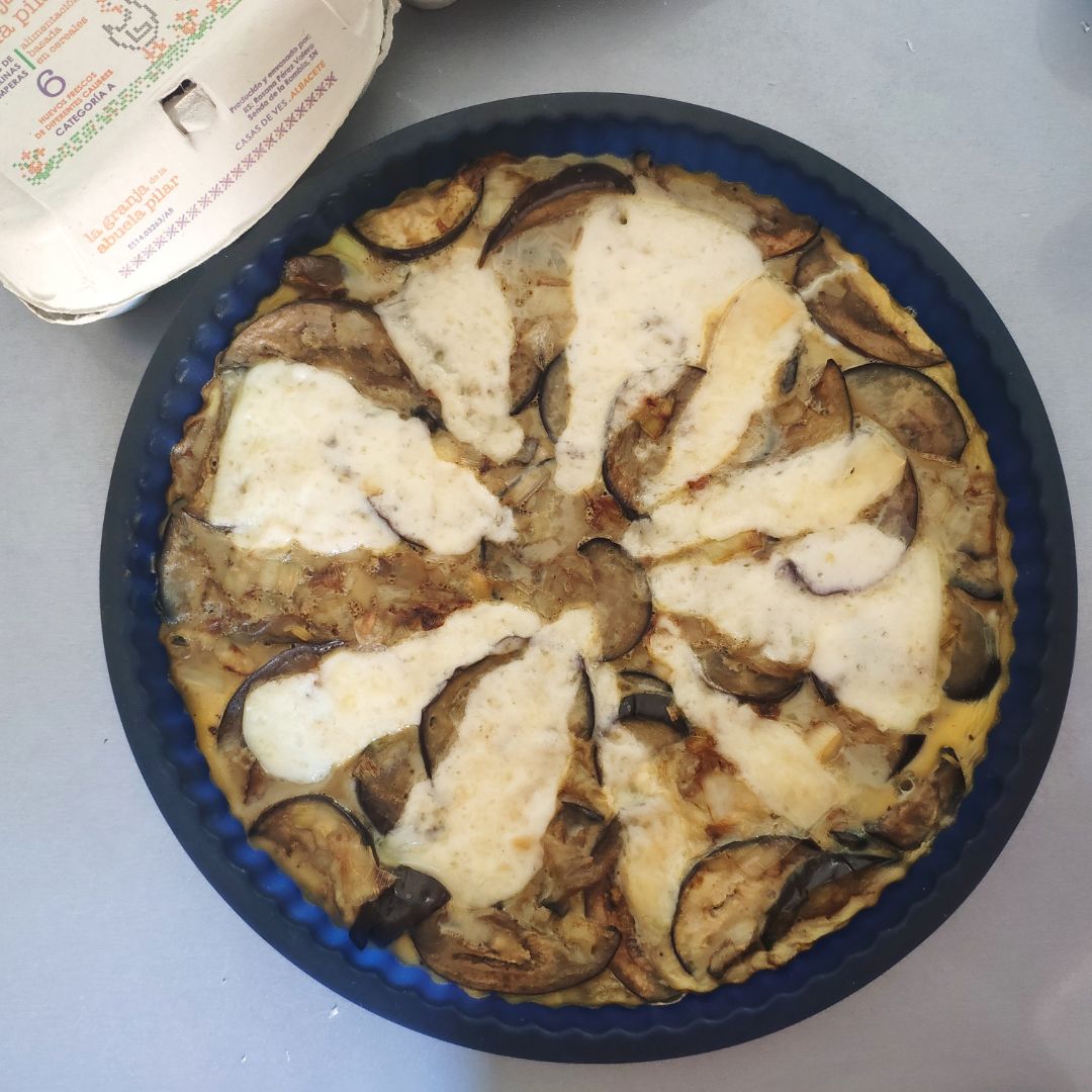 Fritatta de berenjena Fritatta de berenjena