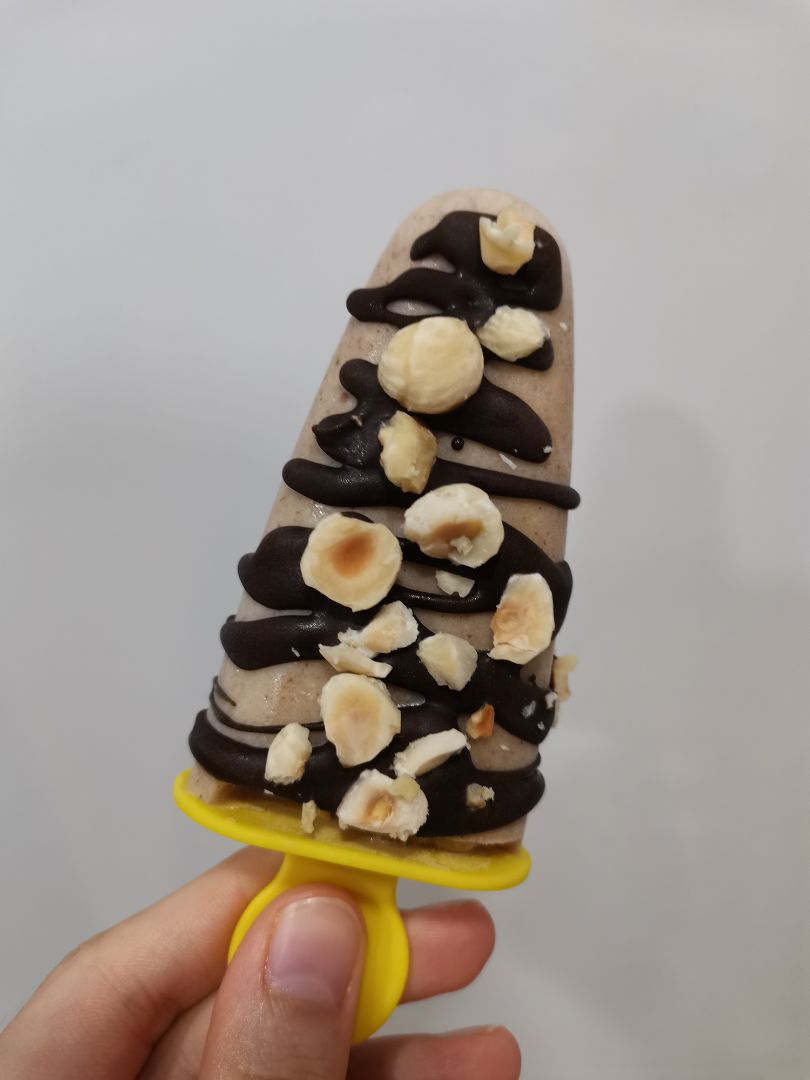 Helado de plátano y crema de almendras 🍌 Helado de plátano y crema de almendras 🍌