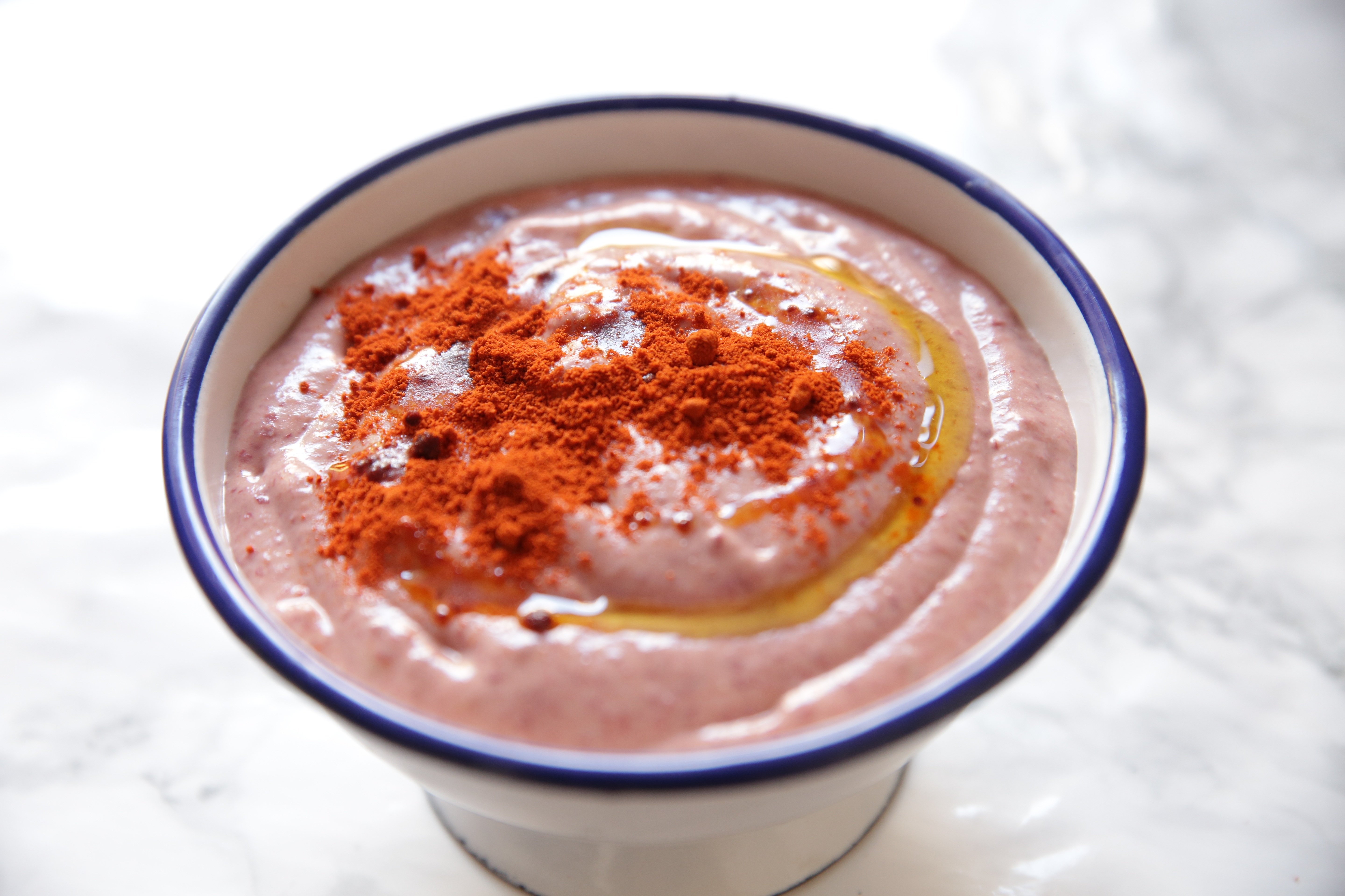 Hummus de alubias rojas