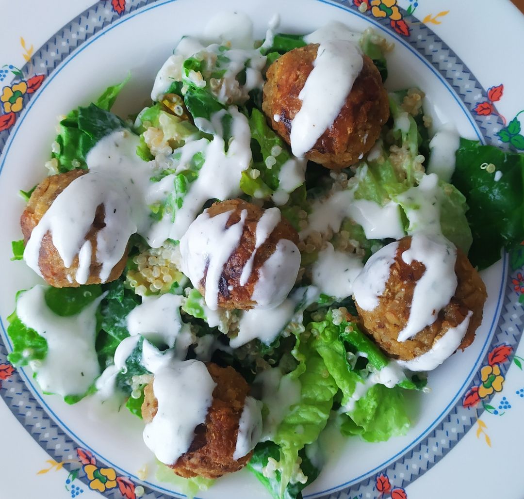 Albóndigas de champiñones y avena Albóndigas de champiñones y avena