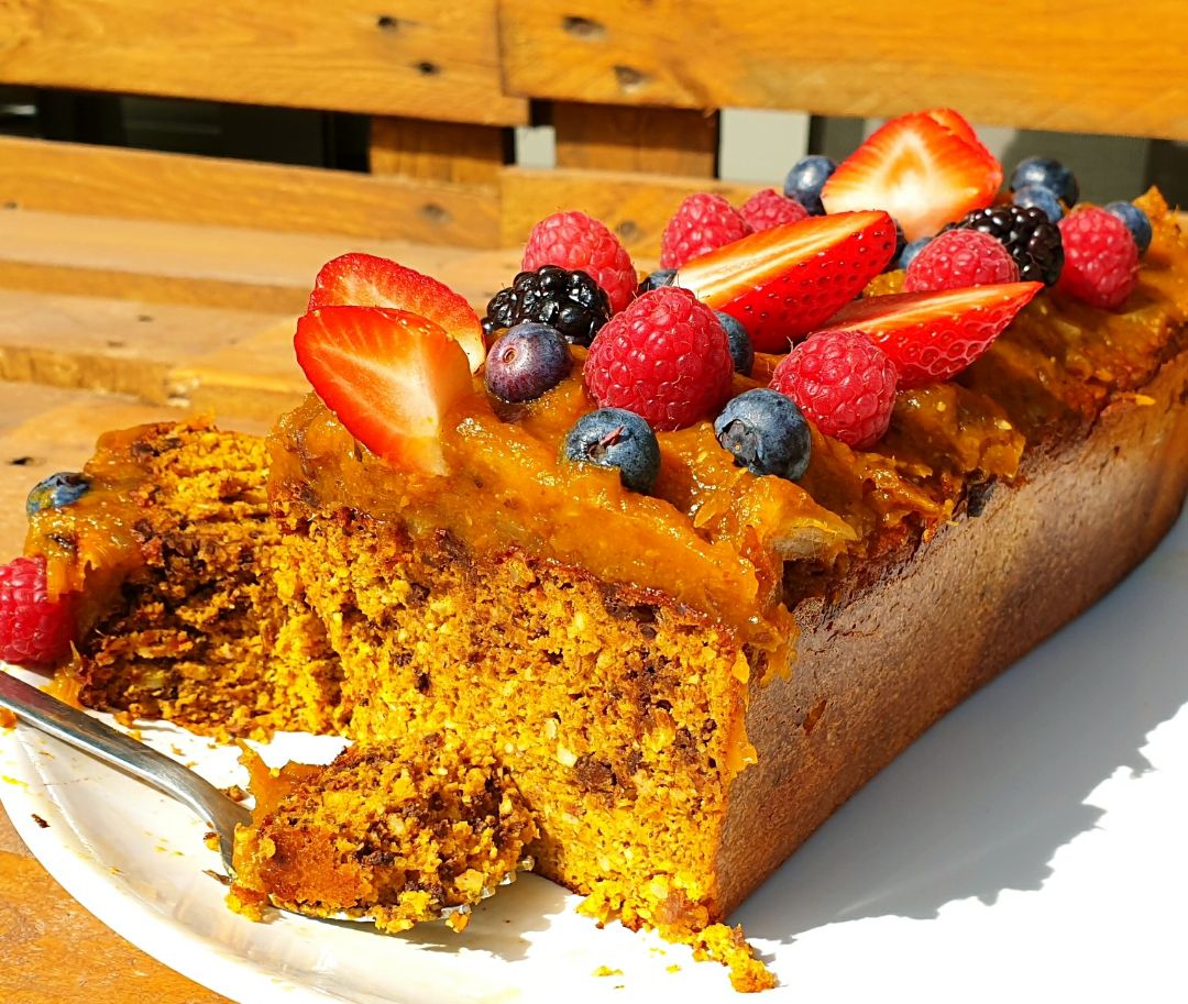 Bizcocho de calabaza con caramelo Bizcocho de calabaza con caramelo
