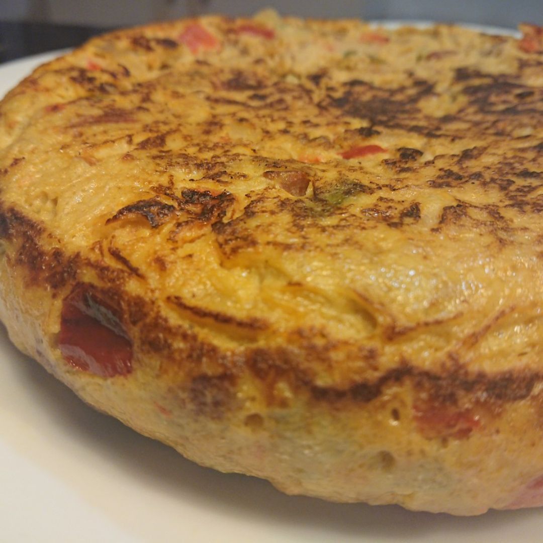 Tortilla campera con chori y brie Tortilla campera con chori y brie