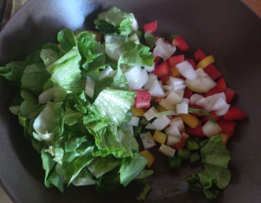 Ensalada de lentejas Paso 0