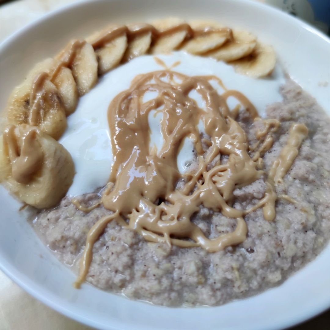 Porridge/gachas de avena súper proteicas
