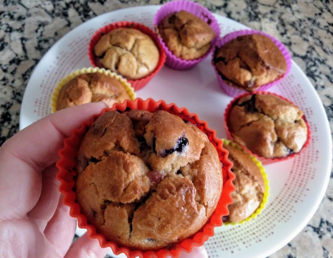 Muffins de arándanos Muffins de arándanos
