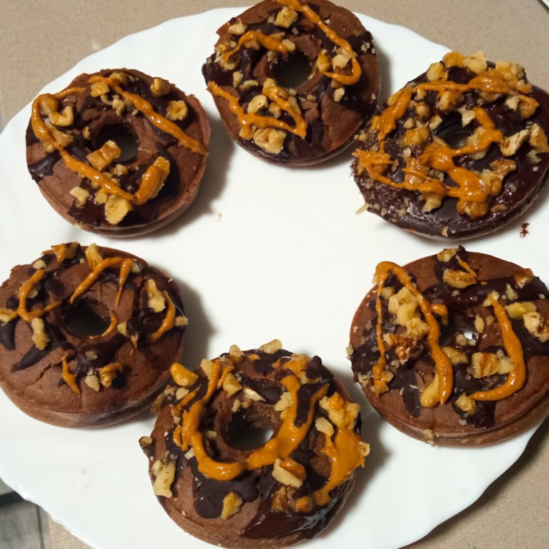 🍩DONUTS REALFOODER DE CHOCOLATE Y CACAHUETES🍩 🍩DONUTS REALFOODER DE CHOCOLATE Y CACAHUETES🍩