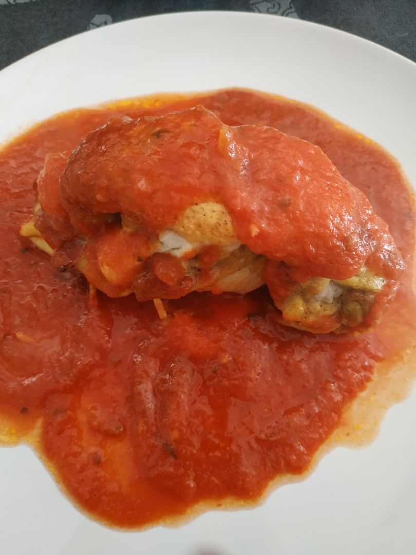 Muslo de pollo relleno