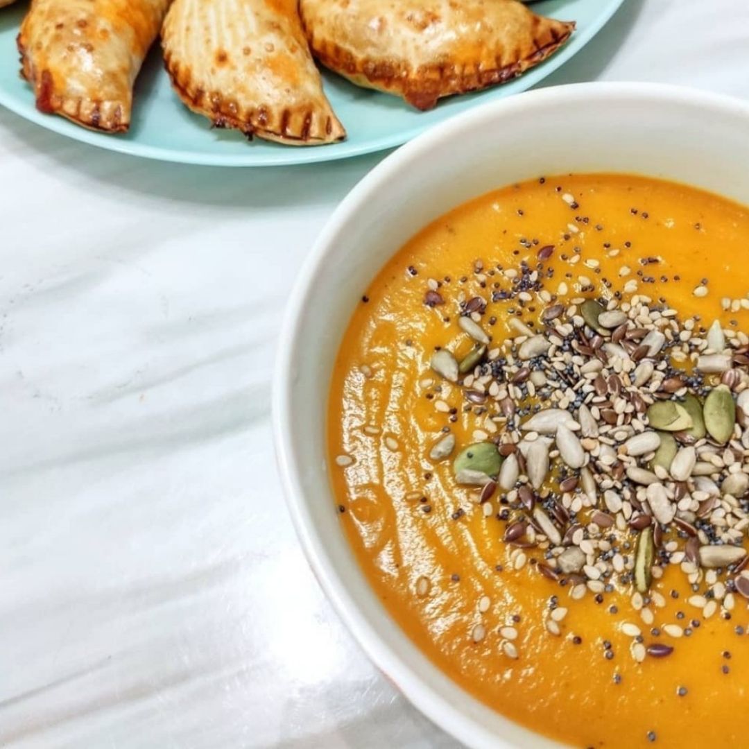 Crema de zanahoria y jengibre Crema de zanahoria y jengibre