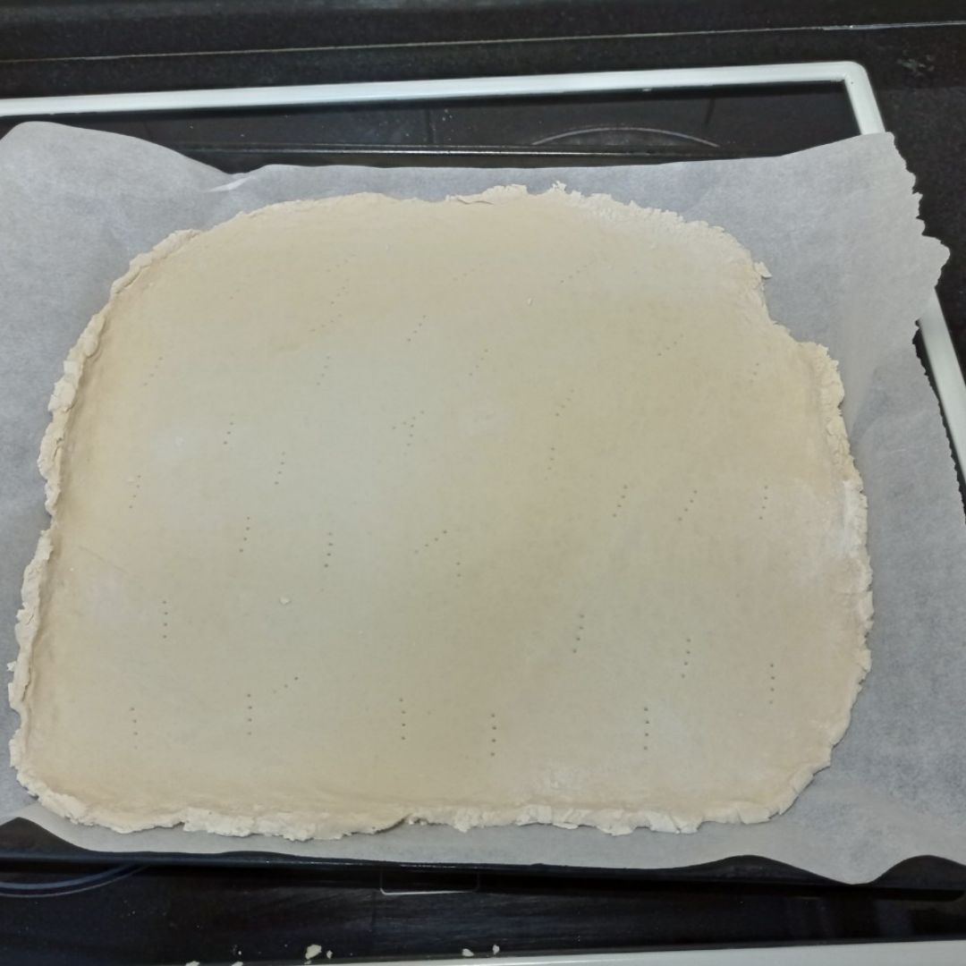 Pizza mitad vegetal - mitad jamón. Paso 0 Pizza mitad vegetal - mitad jamón. Paso 0