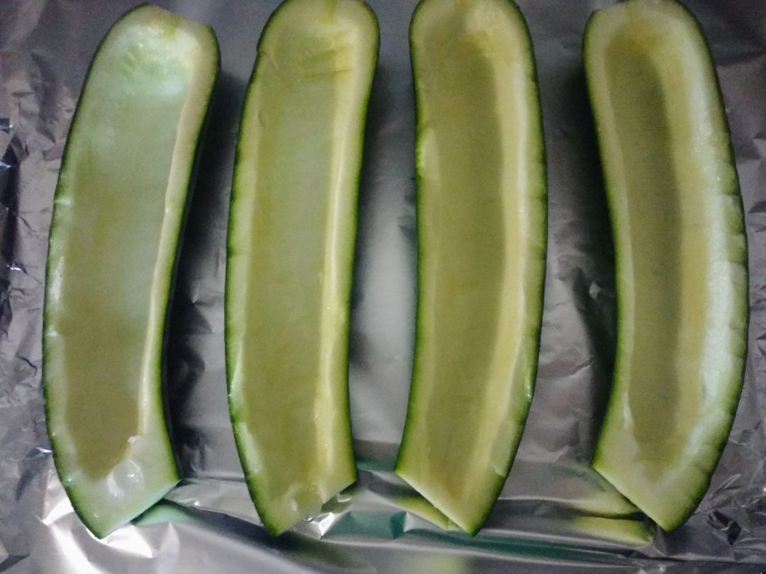 Calabacines rellenos de atún. Paso 0 Calabacines rellenos de atún. Paso 0