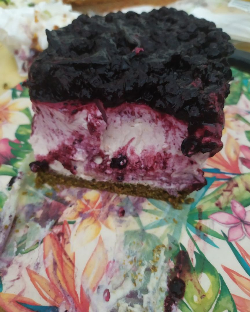 Tarta de queso con arándanos Tarta de queso con arándanos