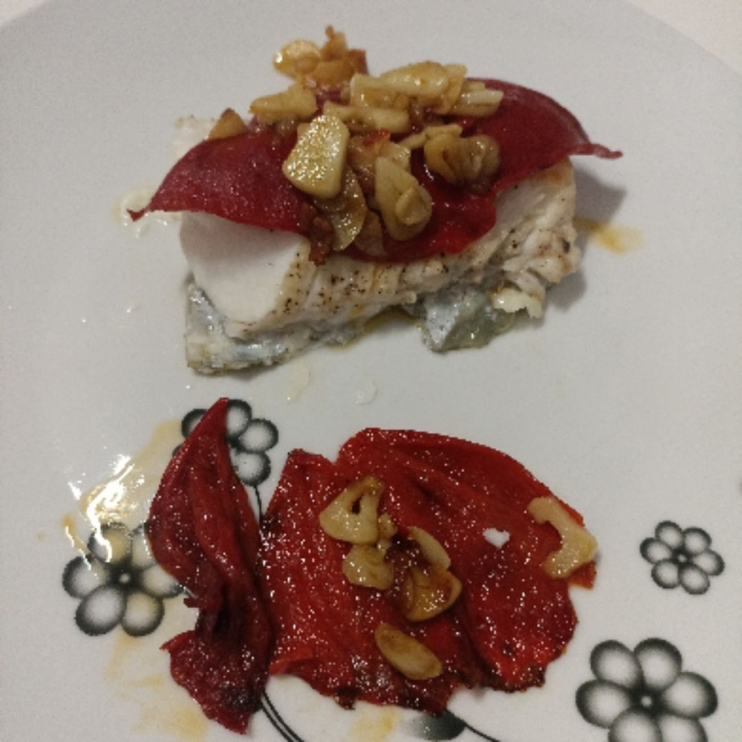 Bacalao con pimientos del piquillo Bacalao con pimientos del piquillo