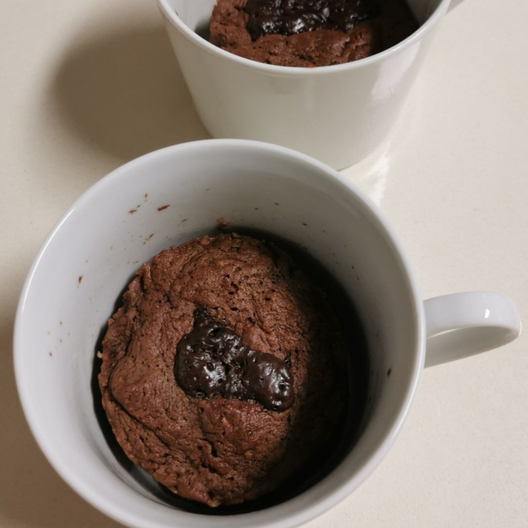 Mug Cake de caqui y cacao Paso 3 Mug Cake de caqui y cacao Paso 3
