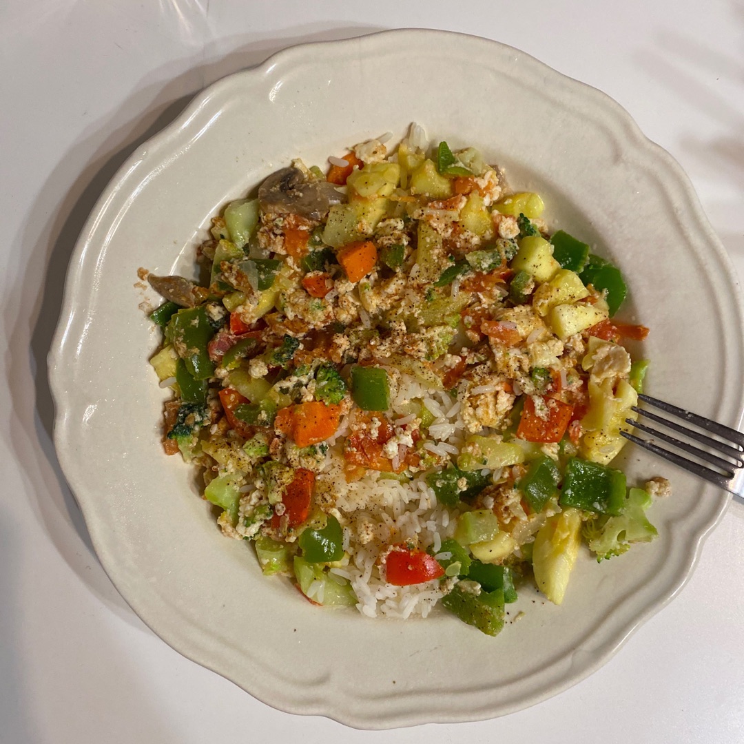 Arroz con verduras