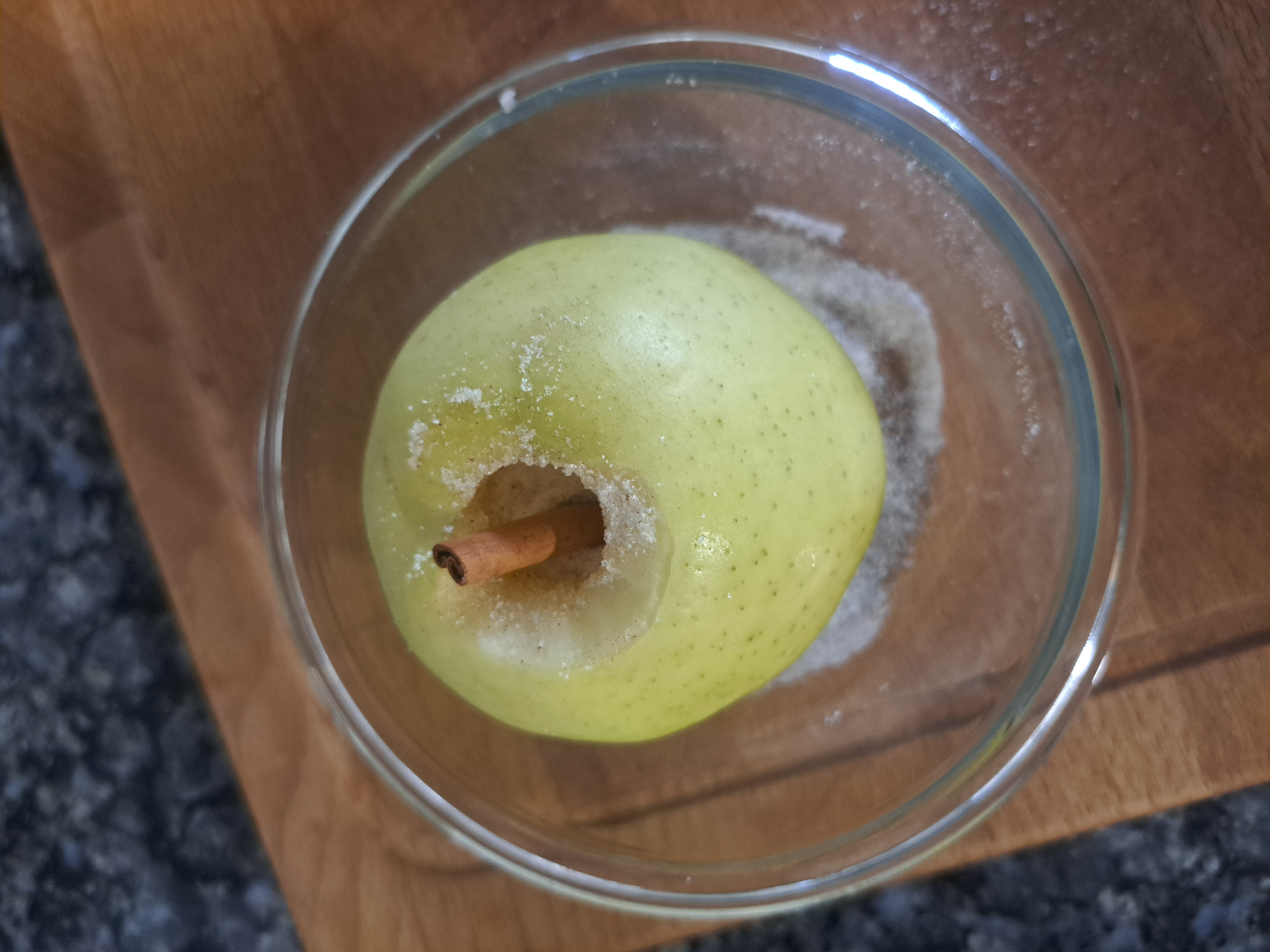 Manzana asada con helado de vainilla Paso 2