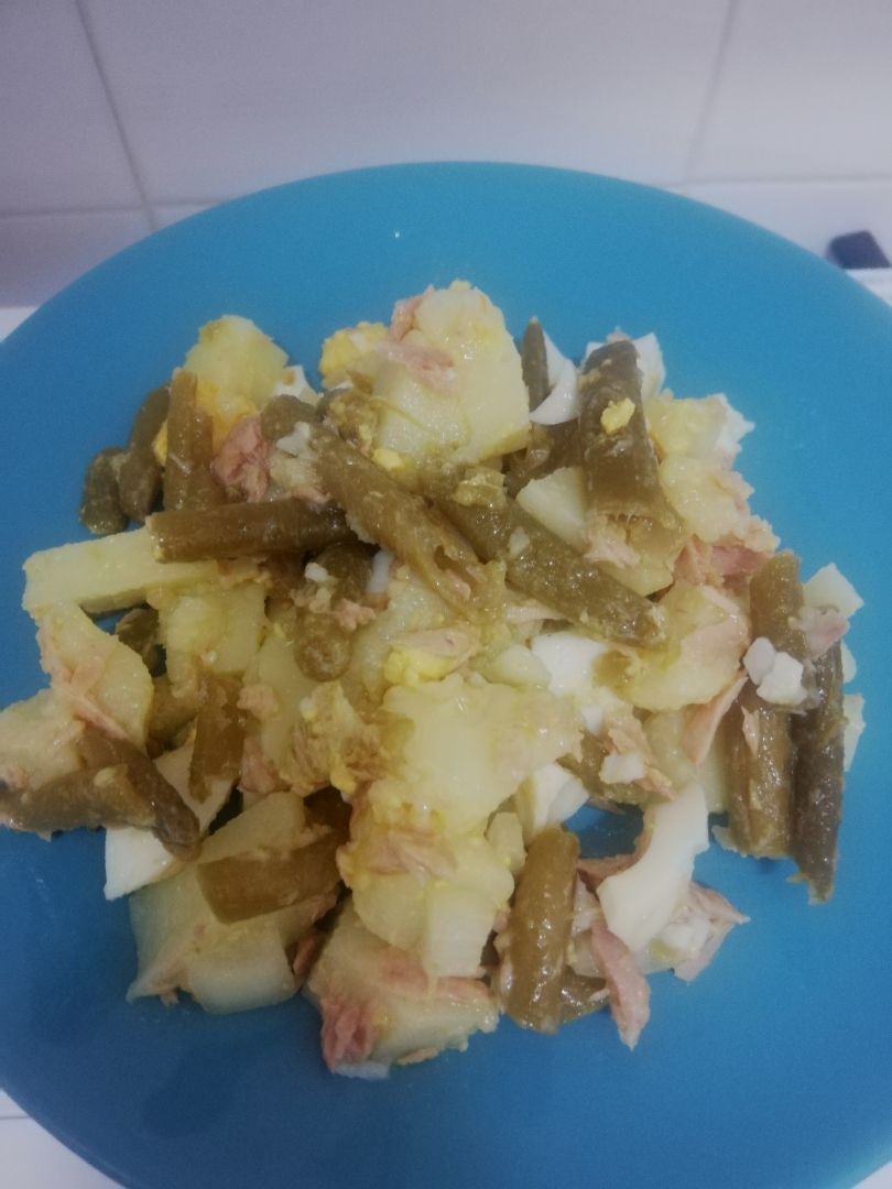 Ensalada de patatas con judías verdes