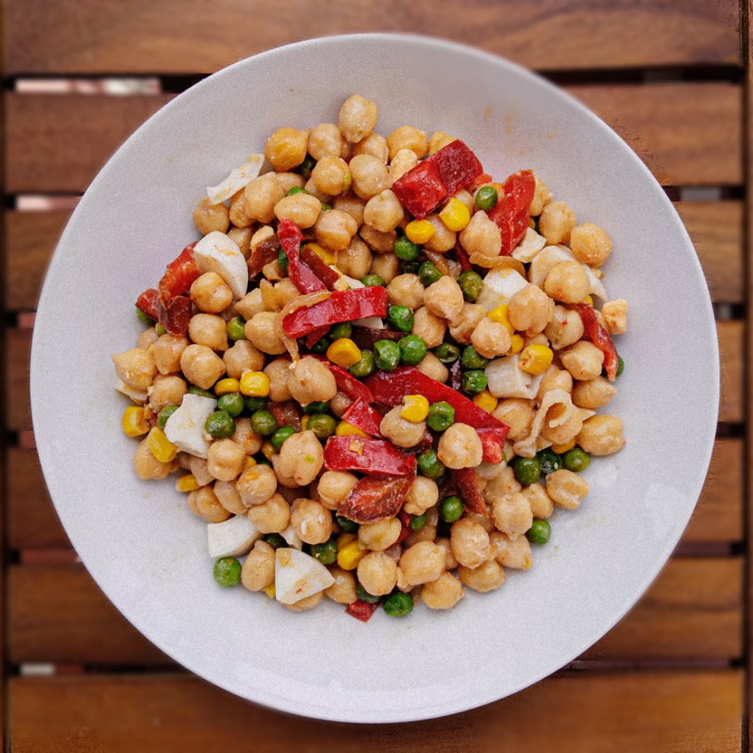 Ensalada templada de garbanzos Ensalada templada de garbanzos