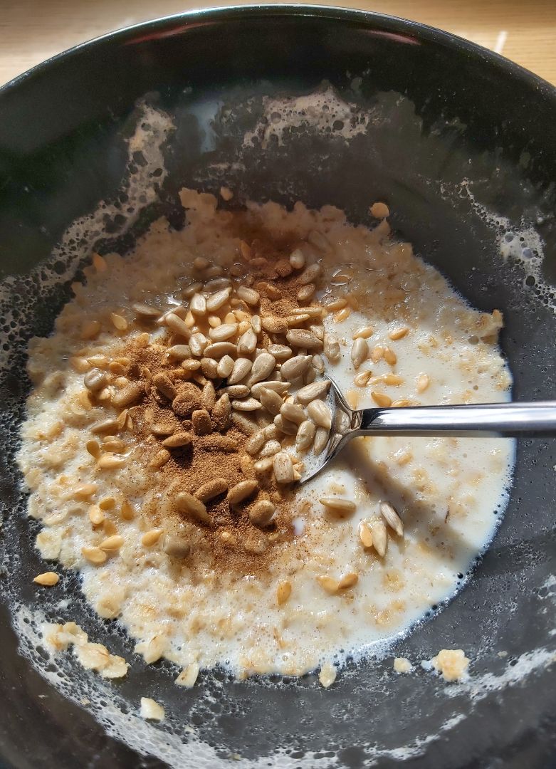 Porridge de avena y canela Porridge de avena y canela