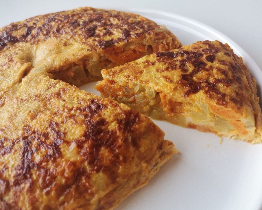 TORTILLA DE BATATA Y CALABACIN TORTILLA DE BATATA Y CALABACIN