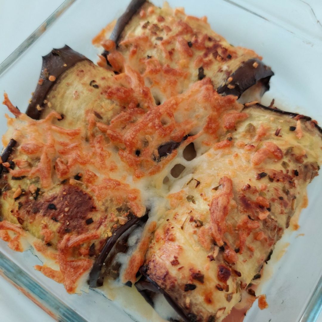 Rollitos de berenjena asada Rollitos de berenjena asada