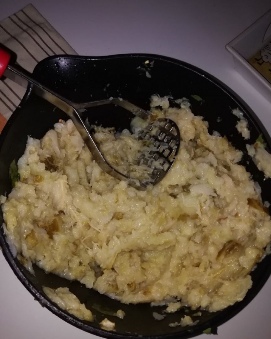 Tortilla de col y patata Paso 1