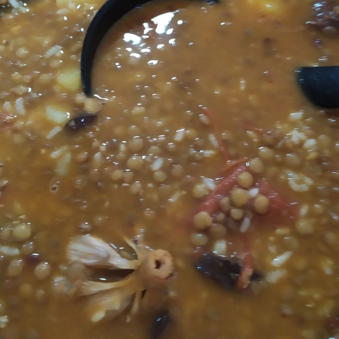 Lentejas con arroz Paso 0 Lentejas con arroz Paso 0