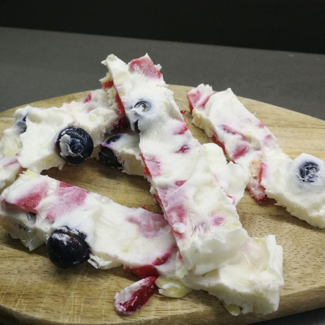 Barritas de yogurt helado Barritas de yogurt helado