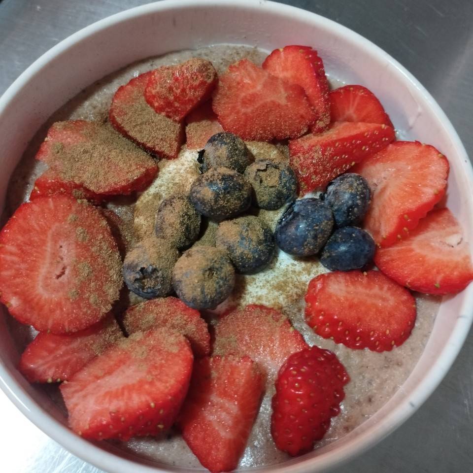 Avena con frutos rojos