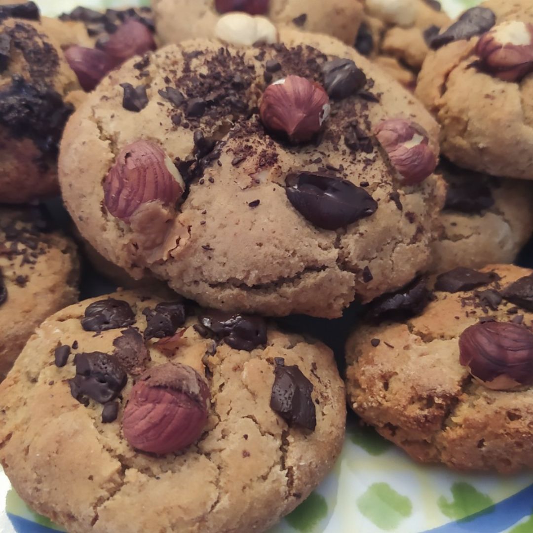 Galletas de avena, chocolate y avellanasStep 0