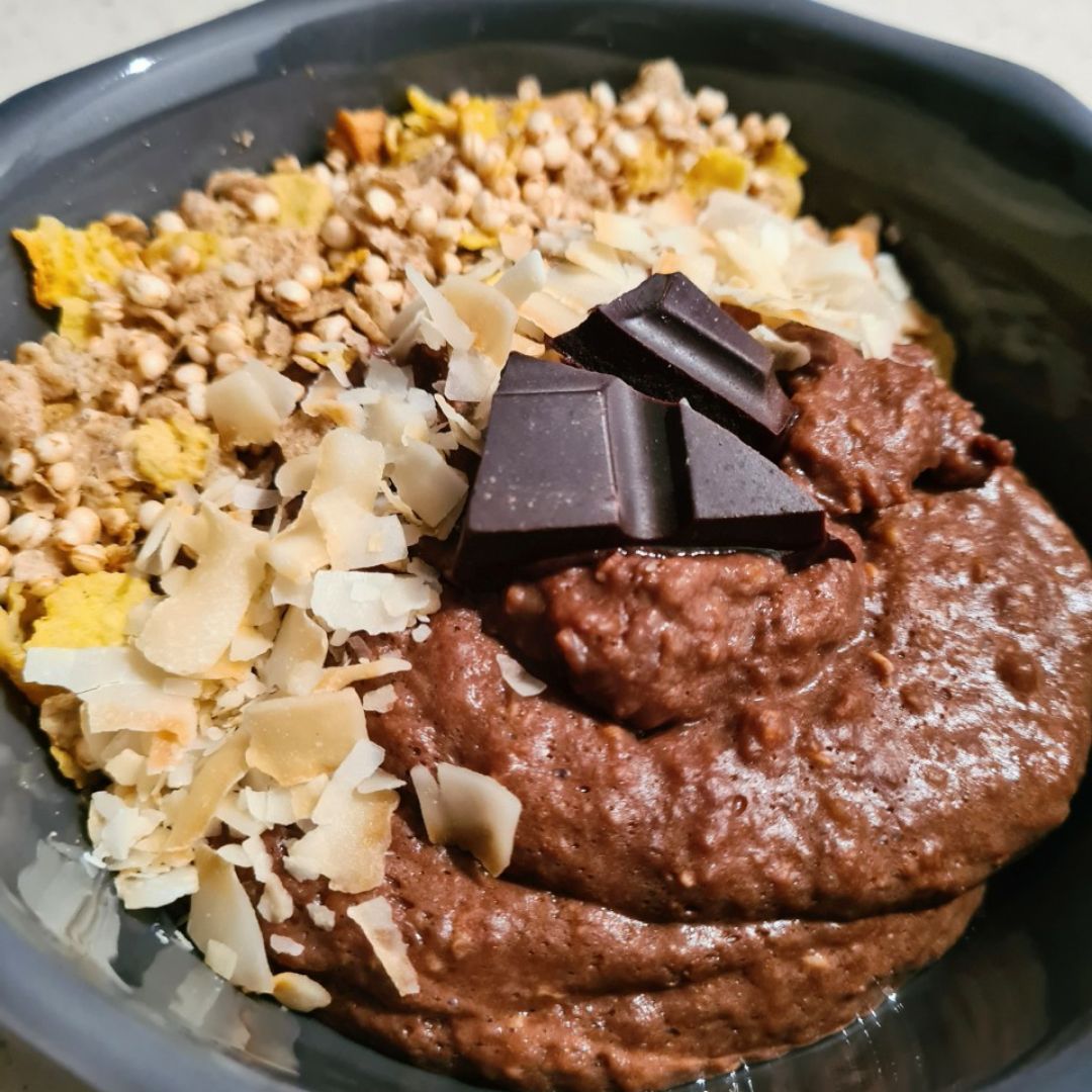 Bowl de avena y platano 🍫