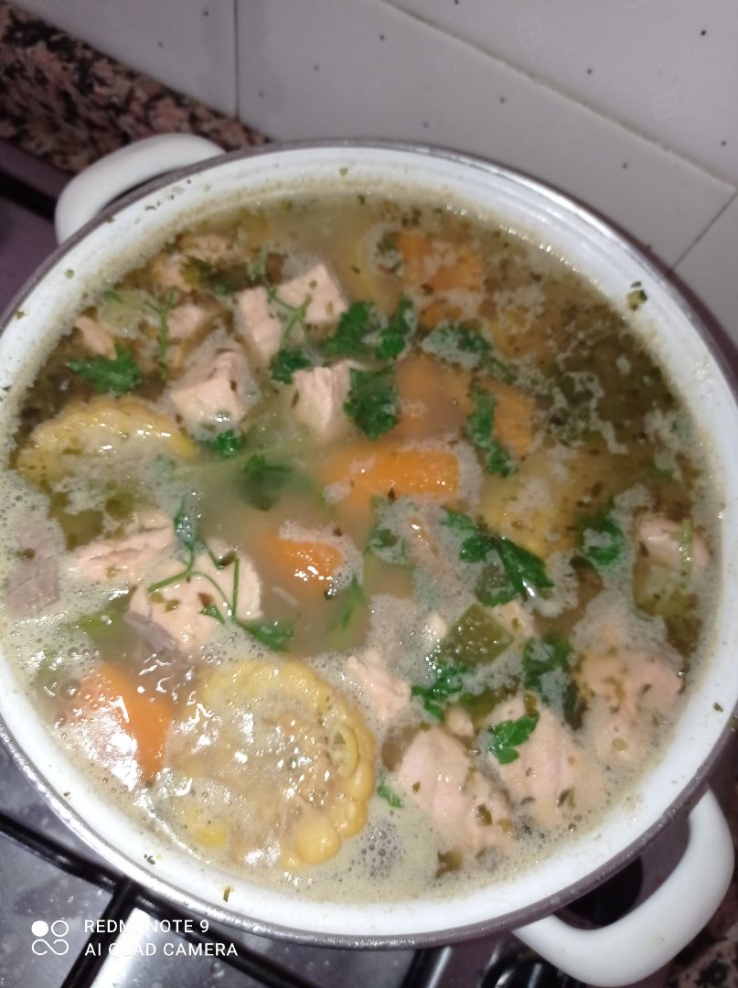 🍁Sopa✨de✨ Salmón🍁 Paso 1