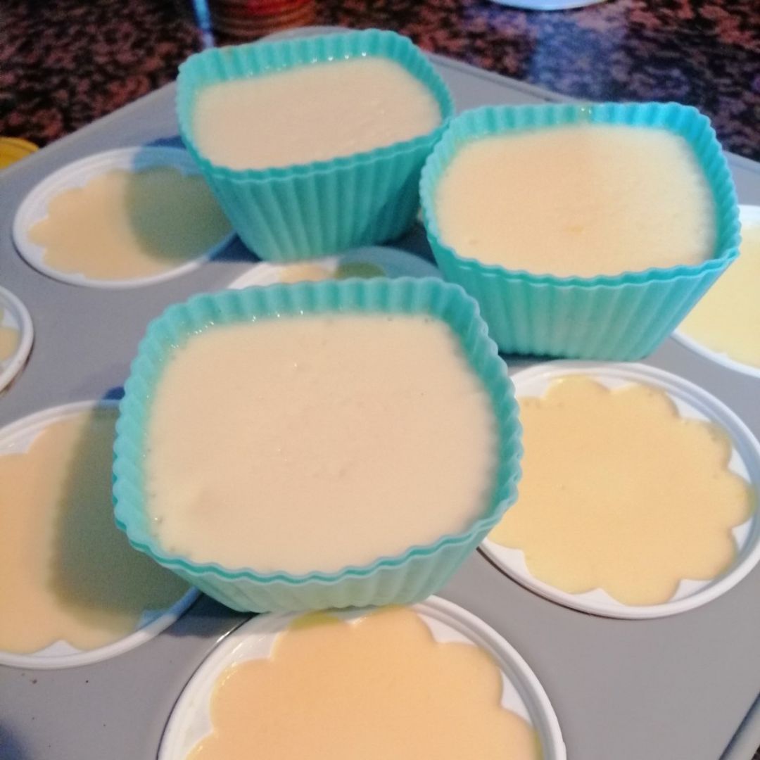 Flan al baño María 