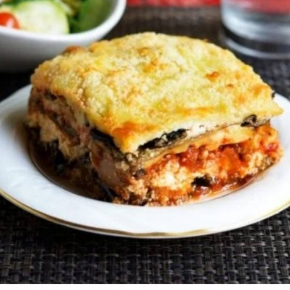 Lasaña de calabacín y pechuga de pavo