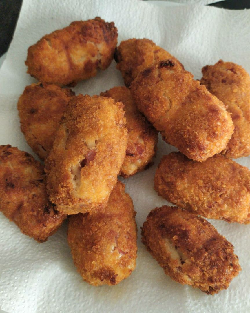 Croquetas de jamón sin gluten ni harinas refinadas Croquetas de jamón sin gluten ni harinas refinadas