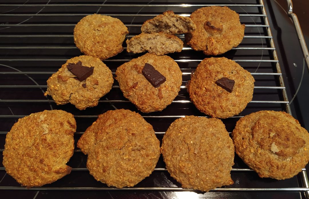 Galletas esponjosas Avena-Plátano-Higos Galletas esponjosas Avena-Plátano-Higos