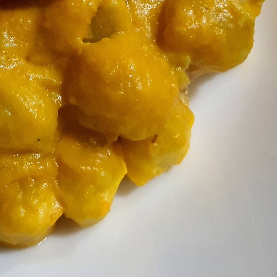 Ñoquis con calabaza y queso gorgonzola